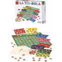 LA TOMBOLA DAL NEGRO 48 CARTELLE CON FINESTRELLE+SACCHETTO CON 90 NUMERI IN LEGNO+TABELLONE+LIBRO REGOLE GIOCO