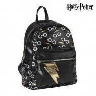 MINI ZAINO HARRY POTTER OCCHIALINI ZAINETTO IN SIMILPELLE NERO 1 ZIP 22X27X12,5CM+TASCA C/ZIP WIZARDING WORLD ORIGINAL