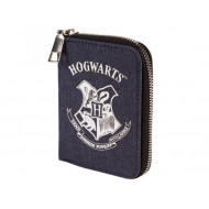 PORTAFOGLIO PORTADOCUMENTI HARRY POTTER HOGWARTS 1 ZIP 12X9X2CM CON PORTAMONETE WIZARDING WORLD ORIGINAL