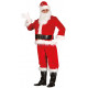 COSTUME LUSSO BABBO NATALE TG.L COMPLETO CAPPELLO BARBA GIACCA PANTALONI CINTURA E GUANTI TRAVESTIMENTO DA SANTA CLOUS