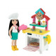 BARBIE SCATOLA CON BAMBOLINA CHELSEA PIZZA CHEF FORNO + ACCESSORI BAMBOLA BRUNA 15CM MATTEL OFFICIAL PRODUCT