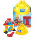 SCATOLA MEGA BLOKS 20 PEZZI CON CASCO E MARTELLO MATTONI DA ASSEMBLARE COSTRUZIONI GIOCATTOLO ISTRUTTIVO FISHER PRICE