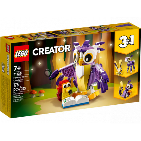 SCATOLA LEGO CREATOR 3IN1 FOREST FANTASY MATTONCINI PER COSTRUZIONI 7+ANNI C/LIBRICINO E ISTRUZIONI OFFICIAL PRODUCT