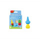 WAX CRAYONS BABY LINE PASTELLI A CERA DA DITO 6 COLORI GIOCATTOLO ISTRUTTIVO GIOCA IMPARA E COLORA KEYROAD CWR MILANO IT