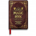 MAGIC BOOK LIBRO MAGICO 46 PAGINE BIANCHE COPERTINA RIGIDA MARRONE STAMPA ORO 22X15CM PROTECTION AGAINST EVIL FORCES