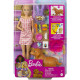 BARBIE CUCCIOLI SCATOLA CON BAMBOLINA 28CM CANE CAGNOLINI E ACCESSORI BARBIE MATTEL OFFICIAL PRODUCT