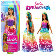 BARBIE DREAMTOPIA PRINCESS DOLL CON VESTITO VIOLA A STELLINE BAMBOLA MORA 30CM MULTICOLOR3+ANNI MATTEL OFFICIAL PRODUCT