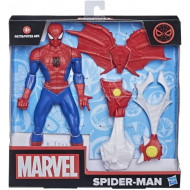 SET 4 PEZZI MARVEL SPIDER MAN 25CM + ARMATURA PERSONAGGIO GIOCATTOLO SUPER EROE E LIBRICINO HASBRO OFFICIAL PRODUCT