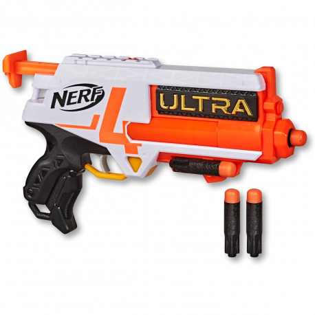 PISTOLA NERF ULTRA FOUR LANCIA DARDI FINO A 25METRI GIOCATTOLO IN PLASTICA PER BAMBINI 8+ANNI HASBRO OFFICIAL PRODUCT