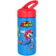 BORRACCIA 420ML CON CANNUCCIA SUPER MARIO NINTENDO PLAYGROUND TAPPO DOSATORE RICHIUDIBILE IN PLASTICA REAL TRADE ITALY