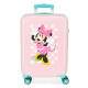 TROLLEY DA VIAGGIO ABS 4 RUOTE MINNIE PLAY ALL DAY DISNEY VALIGIA TOPOLINA ROSA BAG.A MANO 57X38X20CM 2 CHIUS.A COMBINAZ