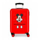 TROLLEY DA VIAGGIO ABS 4RUOTE MICKEY THINGS DISNEY VALIGIA TOPOLINO ROSSA BAG.A MANO 55X38X20CM 2 CHIUS.A COMBINAZ