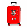 TROLLEY DA VIAGGIO ABS 4RUOTE MICKEY THINGS DISNEY VALIGIA TOPOLINO ROSSA BAG.A MANO 55X38X20CM 2 CHIUS.A COMBINAZ