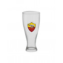 BICCHIERE BIRRA AS ROMA 415ML H19XCM VETRO CON LOGO BEER MUG SCATOLATO AS ROMA 1927 OFFICIAL PRODUCT GIEMME TORINO ITALY