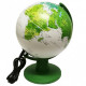 GLOBO LUMINOSO GREEN LIGHT 16CM 5V LED CON USB MAPPAMONDO CON LUCE A LEDTECNODIDATTICA MADE IN ITALY