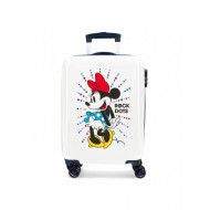 TROLLEY DA VIAGGIO MINNIE MAGIC DISNEY RIGIDO ABS4RUOTE 37X55X20CM VALIGIA BAGAGLIO A MANO TOPOLINA CHIUS.A COMBINAZIONI