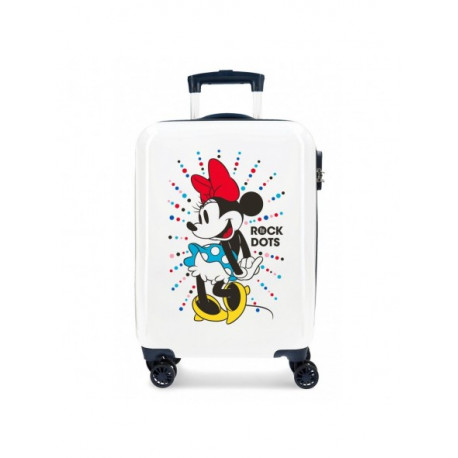 TROLLEY DA VIAGGIO MINNIE MAGIC DISNEY RIGIDO ABS4RUOTE 37X55X20CM VALIGIA BAGAGLIO A MANO TOPOLINA CHIUS.A COMBINAZIONI