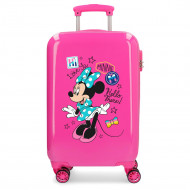 TROLLEY DA VIAGGIO MINNIE LOVE DISNEY RIGIDO ABS4RUOTE 37X55X20CM VALIGIA BAGAGLIO A MANO TOPOLINA CHIUSU.A COMBINAZIONI