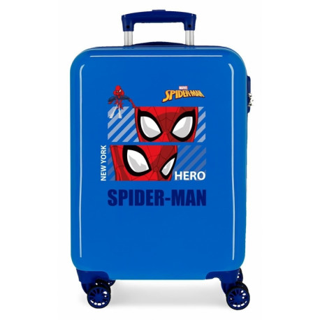 TROLLEY DA VIAGGIO ABS SPIDERMAN HERO MARVEL 4 RUOTE DOPPIE 36X54X20CM VALIGIA BAGAGLIO A MANO CHIUSURA A COMBINAZIONI