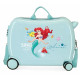 TROLLEY CAVALCABILE4 RUOTE ABS SING ARIEL DISNEY ORIGINAL 50X38X20CM VALIGIA SIRENETTA BAGAGLIO A MANO CHIUS.A COMBINAZI