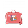 TROLLEY CAVALCABILE4 RUOTE ABS DISNEY ARISTOCATS BETTER TOGETHER CORAL 50X38X20CM VALIGIA BAGAGLIO A MANO CHIUS.A COMB