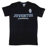 T-SHIRT FC JUVENTUS TAGLIA S NERA CON SCRITTE.100% COTONE PRODOTTO UFFICIALE