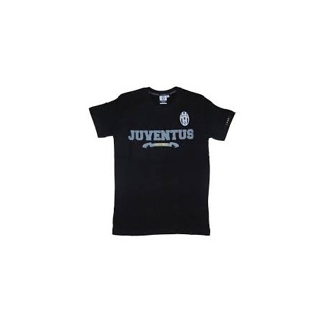 T-SHIRT FC JUVENTUS TAGLIA S NERA CON SCRITTE.100% COTONE PRODOTTO UFFICIALE