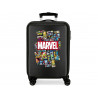 TROLLEY DA VIAGGIO ABS 4 DOPPIE RUOTE NERO COMIC MARVEL SUPER EROI VALIGIA CABINA 38X20X55CM RIGIDA CHIUSURA A COMBINAZ