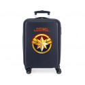 TROLLEY ABS DA VIAGGIO 4DOPPIE RUOTE CAPITAN AMERICA ALL AVENGERS MARVEL VALIGIA CABINA 38X20X56CM CHIUS.A COMBINAZIONI