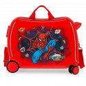 TROLLEY CAVALCABILE 4 RUOTE ABS SPIDERMAN POP MARVEL ORIGINAL 50X38X20CM VALIGIA CABINA CON TIRANTE UOMORAGNO SUPEREROE