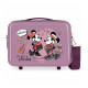 BEAUTY CASE DA VIAGGIO ABS LETS MICKEY E MINNIE DISNEY ORIGINAL CON TRACOLLA VALIGIA30X23X16CM AGGANCIABILE AL TROLLEY