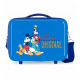 BEAUTY CASE DA VIAGGIO ABS MICKEY BORN ORIGINAL DISNEY 30X23X16CM NECESSER C/TRACOLLA TIRANTE E FASCIA AGGANCIO TROLLEY