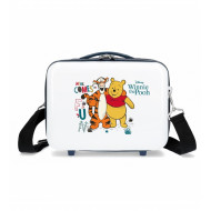 BEAUTY CASE DA VIAGGIO ABS WINNIE THE POOH E TIGRO DISNEY 30X23X16CM C/TRACOLLA TIRANTE E FASCIA AGGANCIABILE AL TROLLEY