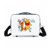 BEAUTY CASE DA VIAGGIO ABS WINNIE THE POOH E TIGRO DISNEY 30X23X16CM C/TRACOLLA TIRANTE E FASCIA AGGANCIABILE AL TROLLEY