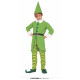 VESTITO ELFO 7-9 ANNI GREEN ELF NATALE BAMBINO BAMBINA UNISEX COMPLETO DI CAPPELLO MAGLIA CINTURA PANTALONI - NO SCARPE