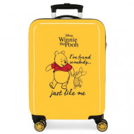 TROLLEY DA VIAGGIO WINNIE THE POOH & TIGGER DISNEY ORIGINAL BLACK VALIGIA ABS 4 DOPPIE RUOTE BAGAGLIO CABINA 38X20X55CM