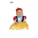 COSTUME CARNEVALE PRINCIPESSA BIANCANEVE BABY 12/18 MESI VESTITO 100%POLIESTERE COD 81090 GUIRCA 8434077810903