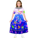 COSTUME MIRABEL 7/9ANNI RAGAZZA INCANTEVOLE PER TRAVESTIMENTI CARNEVALE VESTITO STAMPA FIORI E FARFALLE NO ACCESSORI