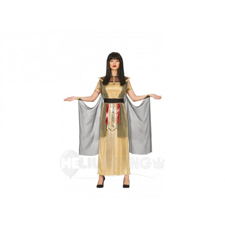 COSTUME CARNEVALE CLEOPATRA REGINA D"EGITTO TG M ABITO ORO VESTITO COMPLETO COLLETTO SCIALLE PANTALONE NO ACCESSORI