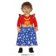 COSTUME CARNEVALE SUPERHEROINA PER TRAVESTIMENTI A TEMA WONDER WOMAN BABY 12/18 MESI SOLO VESTITO NO ACCESSORI