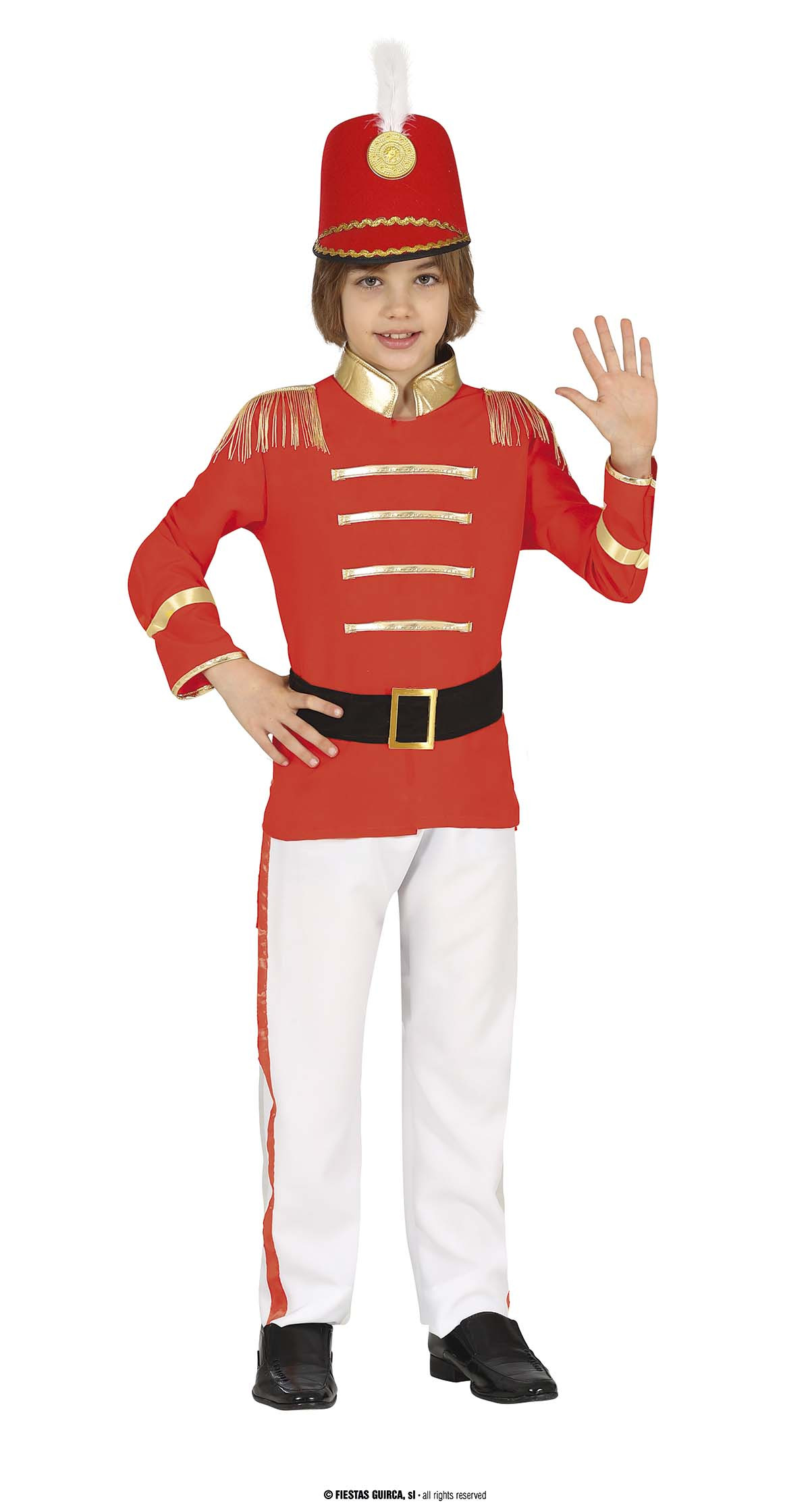 COSTUME DA MAJORETTE BIMBO 5 6 ANNI VESTITO COMPLETO GIACCA