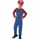 COSTUME CARNEVALE MACCHINISTA DI TRENO SUPERMARIO 10/12 ANNI VESTITO COMPLETO DI TUTA CON MAGLIA E CAPPELLO NO ACCESSORI