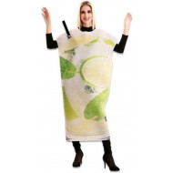 COSTUME MOJITO DRINK UNISEX TG ML.VESTITO SOLO TUTA PER TRAVESTIMENTI DI CARNEVALE E PARTY A TEMA DRINK BAR NO ACCESSORI