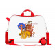 TROLLEY CAVALCABILE 4 RUOTE ABS BIANCO SIMBA & FRIENDS DISNEY ORIGINAL 50X38X20CM VALIGIA DA CABINA CHIUSURA A COMBINAZ.