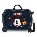 TROLLEY CAVALCABILE4 RUOTE ABS MICKEY MOUSE GET MOVING DISNEY ORIGINAL 50X38X20CM VALIGIA CABINA TOPOLINO CHIUS.A COMBIN