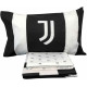 COMPLETO LETTO 1 PIAZZA E MEZZA FC JUVENTUS BIANCONERO LENZUOLO SOPRA 180X290 SOTTO C/ANGOLI 130X200CM FEDERA 50X80CM