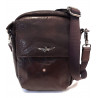 TRACOLLINA IN VERA PELLE AERONAUTICA MILITARE 19X15,5X7CM 1ZIP TESTA DI MORO MULTITASCHE+TASCHE CON ZIP OFFICIAL PRODUCT