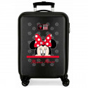 TROLLEY DA VIAGGIO MY PRETTY BOW MINNIE BLACK DISNEY ORIGINAL VALIGIA RIGIDA ABS 4RUOTE DA CABINA 38X20X55CM CHIUS.A COM