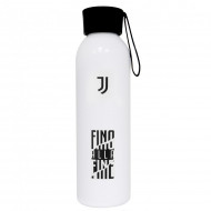 BORRACCIA IN ALLUMINIO FC JUVENTUS 650ML BIANCA CON TAPPO IN PS FINO ALLA FINE PRODOTTO UFFICIALE GIEMME ITALY