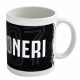 TAZZA MUG COLAZIONE IN CERAMICA 9,5X8CM CON SCATOLA FC JUVENTUS ORIGINAL NERA LOGO E SCRITTA BIANCA PRODOTTO UFFICIALE